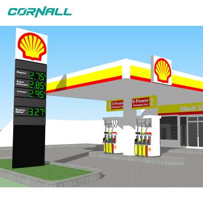 China eco-friendly modern design 3d gas station canopy fascia for sale