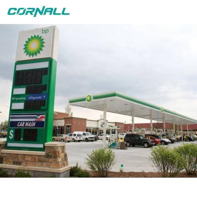 China environmental friendly professional outdoor gas station gas price sign board pylon sign for sale