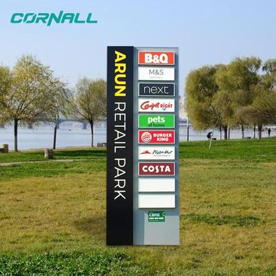 China Modern Water Proof Custom Design Shopping Mall Gas Station 4S Stores Outdoors LED Pylon Sign for sale