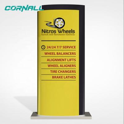 China Water Proof Factory Price Business Pylon Open Sign Aluminum Led Signage for sale