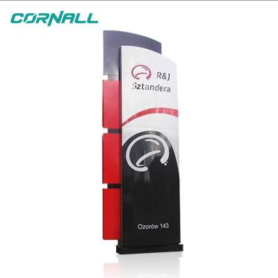 China Water proof GUANGZHOU factory billboard steel structure design illuminated pylon sign billboard posts for sale