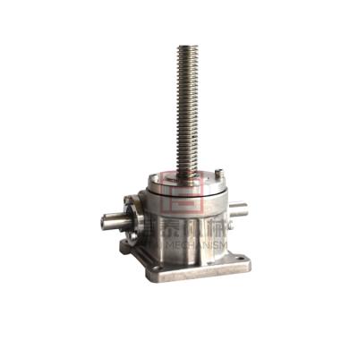 China SPIRAL BEAR GEAR Wet Corrosive And Harsh Environments 2.5 Ton Stainless Steel Screw Jack for sale