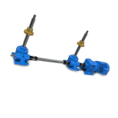 China SPIRAL GEAR Multi-unit Linkage Worm Gear Electric Screw Jack For 2 Units Joining for sale