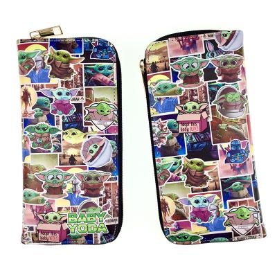 China Waterproof Cheap Custom Baby Yoda Printing High Quality Brand Wallet Japanese Anime Blade Wallet Collection for sale