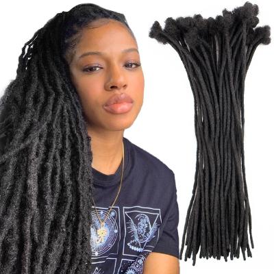 China 100% Natural Handmade Dreadlocks Dreadlocks Curly Hair Dreadlock Afro Braiding Hair Extension Slot Crochet Braiding Hair for sale