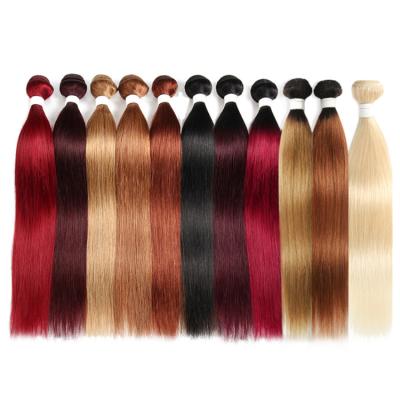 China All Textures Are Available Unprocessed Wholesale Ombre Bundles Raw Virgin Cuticle Aligned Hair Bundles With Closure Ombre Mink Hair Bundles Vendor for sale