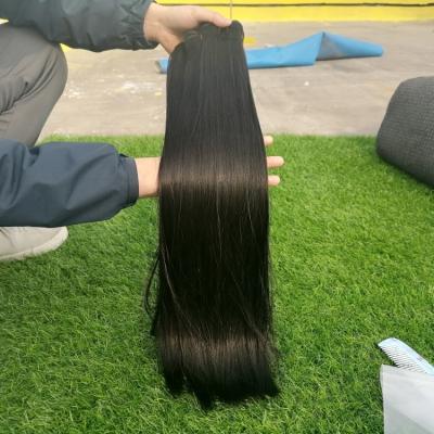 China 100% Brazilian Straight Human Hair Bundles Double Bone Human Hair Bundles Superb Straight Human Hair Bundles With Transparent 4x4 Lace Closure for sale