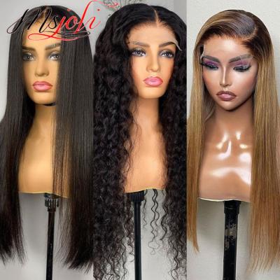 China ALL TEXTURE Lace Front Human Hair Wigs Transparent Pre Plucked Natural Hd Indian Virgin Full Lace Frontal Human Hair Wig Raw Wholesale for sale