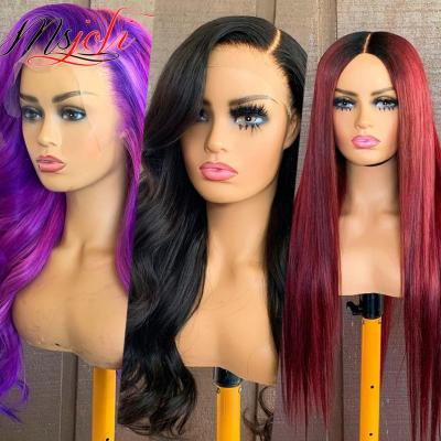 China ALL TEXTURE Lace Frontal Wig Vendors Wholesale HD Transparent Straight Lace Front Wigs For Black Women 100 Brazilian Virgin Hair Wigs for sale