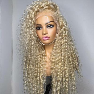 China Straight/Body Wave/Deep Wave 180 200 Density Pre Pluck Blonde 613 Full Hd Lace Wig Hair Unprocessed Cuticle Aligned Hd Deep Wave Lace Frontal Wig for sale