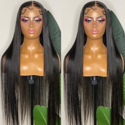 China Wholesale Cambodian Straight Hair Wig Seller, 150% 180% Density 5x5 Lace Closure Transparent Hair Wigs For Black Women for sale