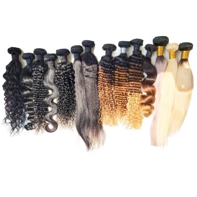 China Raw Unprocessed Regular Wave Virgin Cuticle Aligned Human Hair Wholesale Vendors Virgin Bundles Hot Sale Bulk Stock for sale