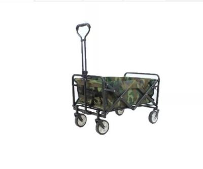 China Portable Steel Iron Folding Wagon for Garden Camping Multipurpose Outdoor Tools Trolley for sale