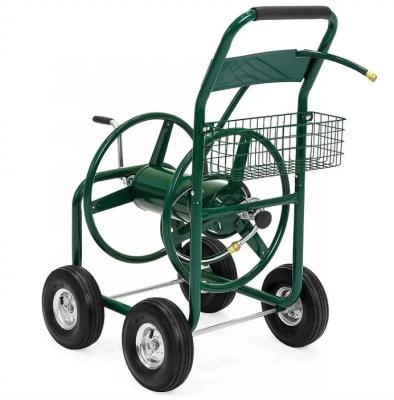 China Metal Garden Water Planting Hose Reel Cart 300kg Storage Cart OEM Assemble Shopping Storage Industrial for sale