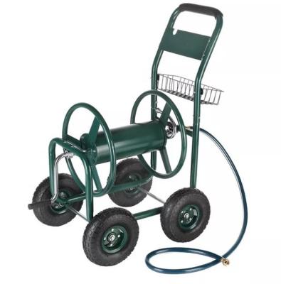 China Customized Stainless Steel Four Wheel Garden Hose Reel Cart for Your Specific Needs for sale