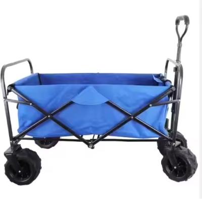 China Mesh Platform GOURD Four-Wheel Steel Metal Folding Wagon for Industrial Hand Trolley for sale