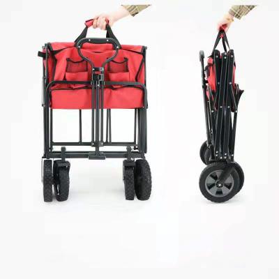 China Experience the Convenience Fabric Camping Trolley Folding Wagon with 260KGS Capacity for sale