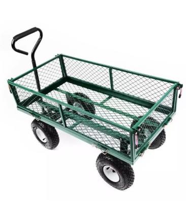 China 86*46*85 Dimension Heavy Duty Garden Trolley Mesh Cart for Versatile Applications for sale