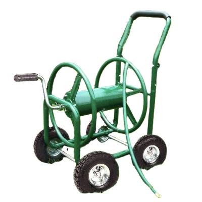 China Green Garden Yard Planting Farm Heavy Duty Water Hose Reel Cart 500KGS Weight Capacity for sale