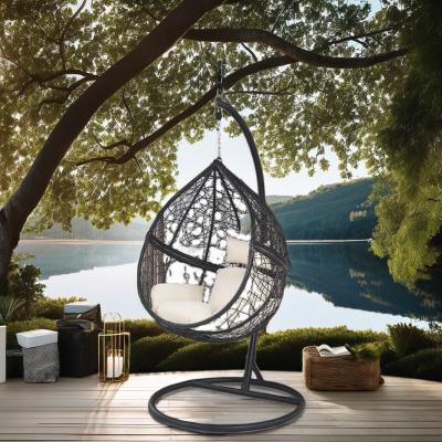 China Outdoor Furniture Versatile and Comfortable Swing Chair Hammock with Steel Frame for sale