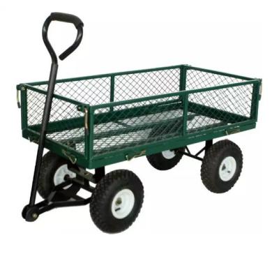 Cina Comodo Poly Pull Dump Green Liner Garden Cart Trolley Wagon per strumenti in vendita