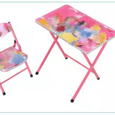 China Mail Packing Included Comfortable Kids Desk and Chair Sets for Study Foldable Desig for sale