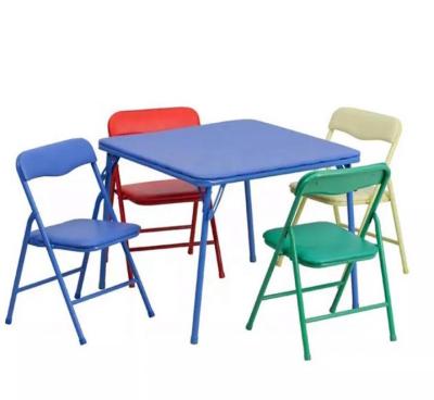 China Buiten vouw kinderstoel lichtgewicht kinder tafel en stoelen voor 3-6 jaar Te koop