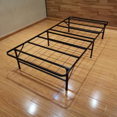 China Base plegable de alambre de acero negro de cama única con plegabilidad conveniente en venta