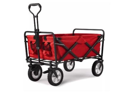 China Easy Maneuvering Outdoor Folding Wagon Non Rusting Foldable Garden Cart for sale