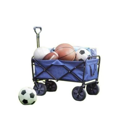 China 2 Cup Holders Outdoor Folding Wagon Shopping Use Collapsible Utility Cart for sale