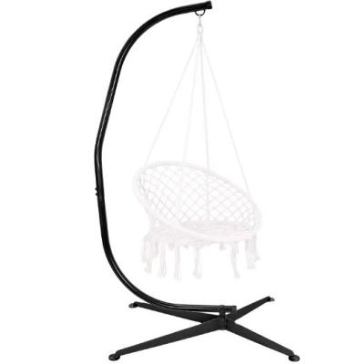 China Port Qingdao Loading Heavy Duty Steel C Shape Swing Chair Stand para exterior e interior à venda