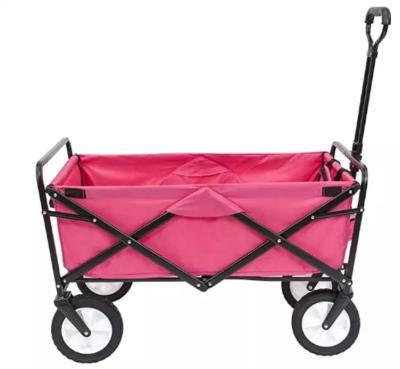 China Outdoor Four-wheel Iron Folding Cart with Oxford Cloth Construction for sale