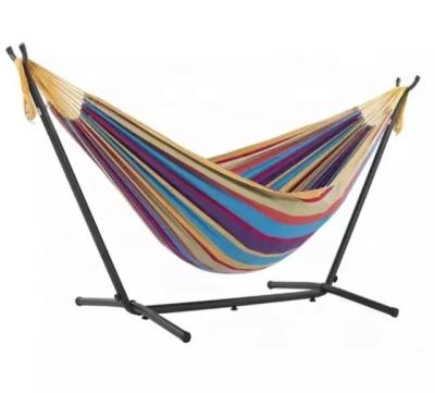 China Outdoor Furniture Living Room Portable Standing Hammock Chair and Double Hammock Stand for sale