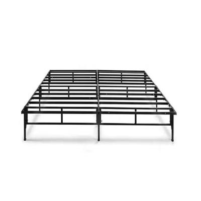 China Gemakkelijk metalen platform dubbel opvouwbaar bed frame voor full size slaapkamer en hotel Te koop