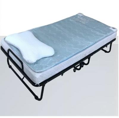 China Home or Hotel Spare Bed with Mattress Portable Foldable Guest Cot Size Rollaway Bed for sale