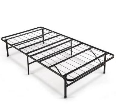 China Customized Logo and Storage King Low Full Size Adjustable Foldable Metal Folding Bed Frame Base for sale