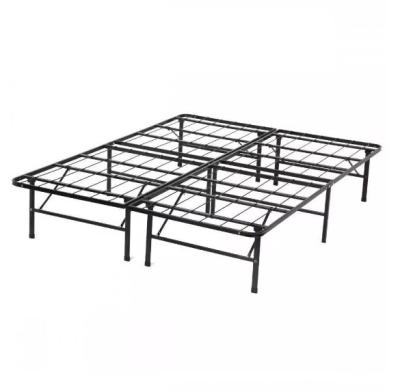 China Queen Size Black Smart Soft Mattress Support Metal Platform Bed Frame for Living Room for sale