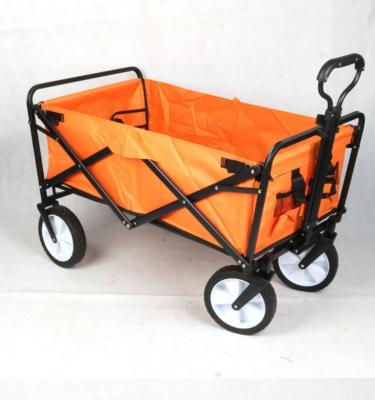 China Outdoor Garden Wagon 4 Wheel Collapsible Foldable Wagon Folding Wagon With Canopy 300LBS for sale