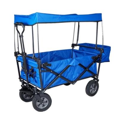 China Camping Wagon Carts With Removable Canopy For Beach Shopping Picnic Outdoor Heavy Duty for sale