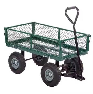 China Iron Folding Garden Cleaning Cart with 17KGS Weight Capacity and Heavy Duty Construction for sale