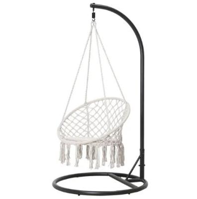 China Appartement Kleuters En Volwassenen Rings Patio Schommels Hammock Schommelstoel Met Tassels Te koop