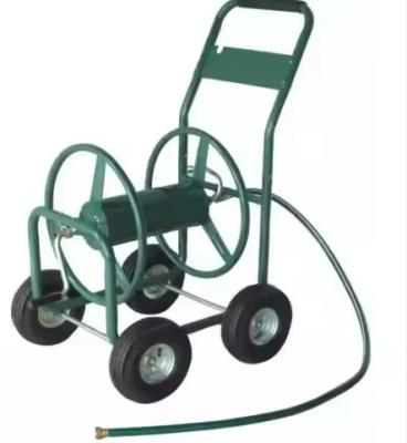 China Sturdy Heavy Duty Water Hose Reel Cart for Garden Tools 60*102*42.5cm 100KGS Capacity for sale