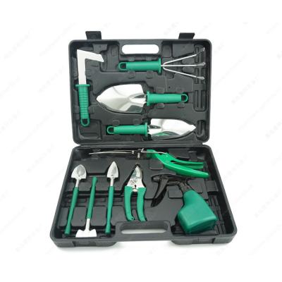 China Multi Handle Anti-Slip Garden Tool Kit For Gardening Stainless Steel Saw Pickaxe Shears Bonsai Set Tool Kit for sale