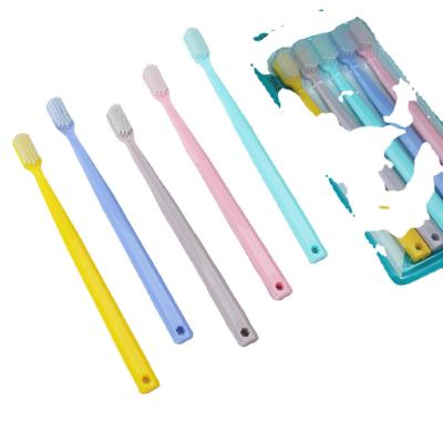 China Other Five Pcs Candy Color Toothbrush Wide Head Adult Soft Hair Family Pack for sale