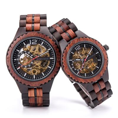 China Luminous Top Wooden Watch Men's Mechanical Women's Watch Pair Japanese Amazon Hot Exclusive For Border Watch for sale