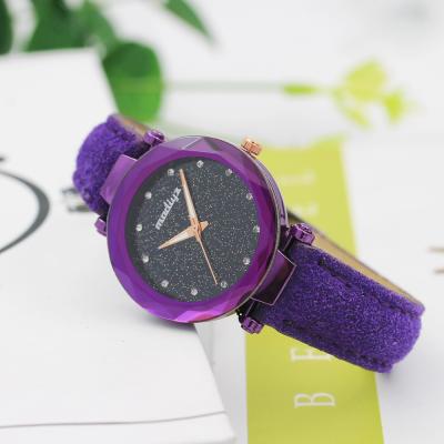 China Direct Drill Women's Starry Spot Internet Celebrity Waterproof Factory Supply Quartz Watch Belt Wholesale for sale