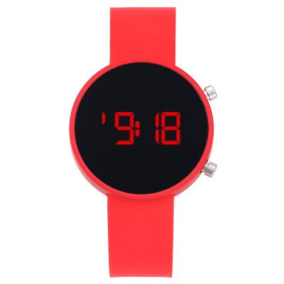 China Round LED Display New Led Jelly Casual Metal Men And Women Couple Electronic Watch for sale