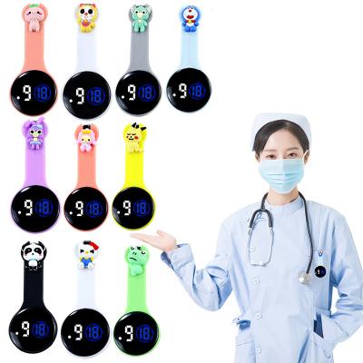 China New Cartoon Led Doctor Chest Electronic Nurse Pocket Watch Cute Simple Waterproof Decoration Pocket Watch for sale