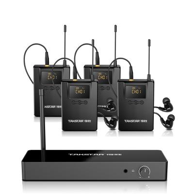 China Headset Microphone Takstar WPM-300 Digital Radio In Ear Monitor System 10 Channel Stage Church 1 Transmitter 4 Stereo Receiver for sale