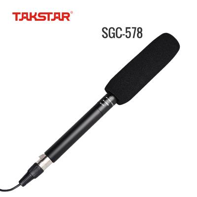 China Shotgun Microphone TAKSTAR SGC-578 Handheld Condenser Microphone Cardioid MIC with Windshield for Camera Movie Show Video Recording Interview for sale